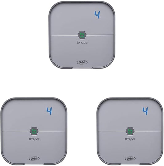 Orbit 57915 B-hyve 4-Zone Indoor Smart Sprinkler Controller,(Pack of 3)