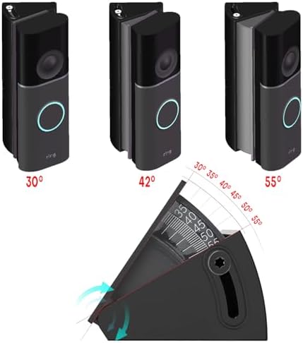 Adjustable Angle Mount for Ring (2025/2026 New Model) & Blink 2K+ Doorbell