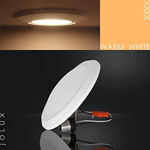 Jolux 7.5" LED Disk Light,Retrofit Flush Mount Ceiling Light, Dimmable