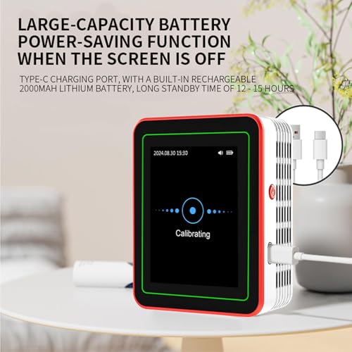 18 in 1 Air Quality Tester for Home, Indoor Air Quality Monitor, with Air Quality Index, CO2, HCHO, TVOC, PM5.0, PM0.3, PM1.0, PM2.5, PM10 etc, Support Data Storage and