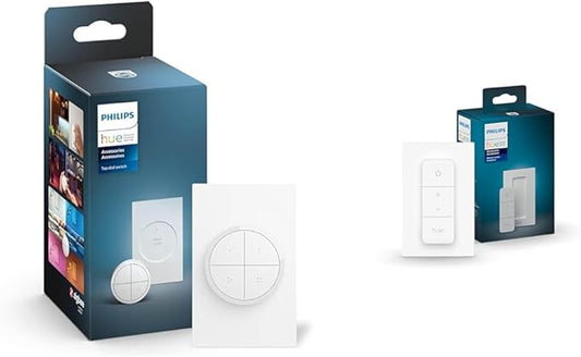 Philips Hue Wall Tap Dial Light Switch 1 Pack and Smart Dimmer Switch 1 Pack - Requires Hue Bridge - Control Hue Lights