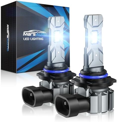 Marsauto M1S 9006 HB4 Bulbs, 30000LM Super Bright 9006 Bulb 1:1 Mini Design, 6000K Cool White HB4 Fog Light, 3min Plug and Play, IP68, Pack of 2