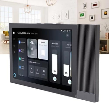 Qinlorgo Smart Home Control Panel 8 Inch 2G RAM 16G ROM, Home Automation Controller, Smart Controller with Voice Control & Phone App, Ideal for Devices and Scenes