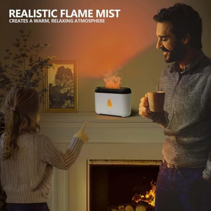 Flame Diffuser for Essential Oils, 200ml Small Oil Diffuser