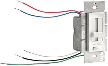 Kichler 60W LED Driver and Dimmer Power Supply in White, 24V Low Voltage Lighting Transformer, 6DD24V060WH, (2" W x 4" H x 2" L)