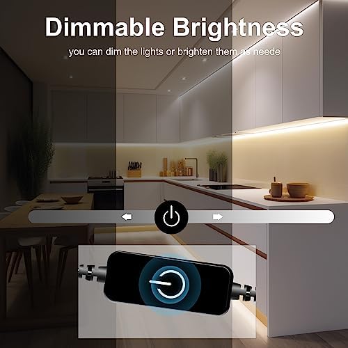 Pandry COB LED Strip Lights, 4000K Natural White, 3M/9.84FT