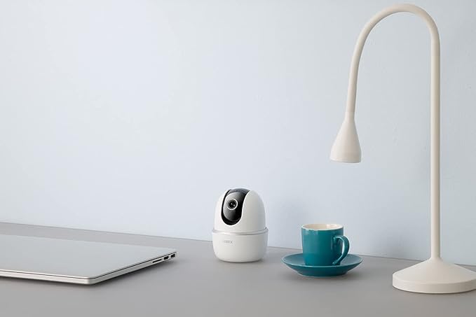 Lorex Pan & Tilt Indoor Wi-Fi Security Camera | 360° Pan & Tilt | Person Detection | Two-Way Talk | Person Detection | IR Night Vision | No Monthly Fee | Pre-Installed 16GB MicroSD