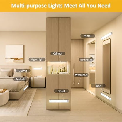 11.8 inch Motion Sensor Under Cabinet Light, 5-Pack, Warm White