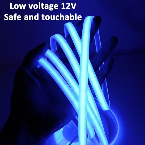 LEDENET COB LED Strip Lights Waterproof IP67 DC12V 16.4ft/5m 480LEDs/m Blue