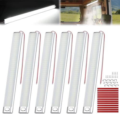 Nilight LED Interior Light Bar 6PCS 15.4 Inch Strip Lights White