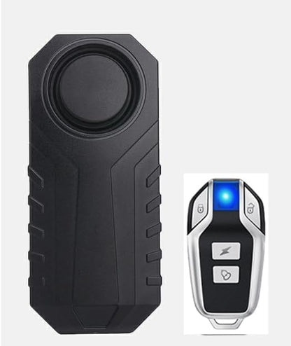 AIJING 113db Bike Alarm with Remote, Loud Anti Theft Alarm for Bicycle Golf Car, IP65 Waterproof Vibration Sensor Alarm System, Wireless Siren for E-Bike, Motorcycle,Trailer, Mailbox, Scooter (A1)