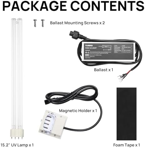 TURBRO 36W HVAC UV Light Kit for Coil Systems UV36D