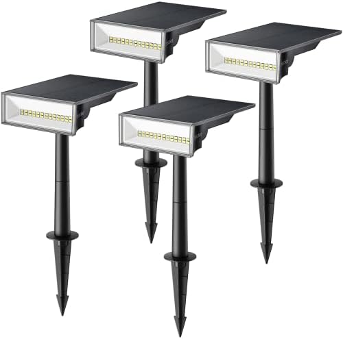 Consciot Solar Spot Lights Outdoor, Cool White, 170° Wide Beam