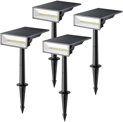 Consciot Solar Spot Lights Outdoor, Cool White, 170° Wide Beam