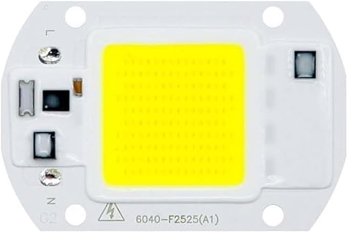 Pack of 1, DIY LED COB Chip Diode AC110V 10W/20W/30W/50W, Full Spectrum Grow Plant Light Smart IC No Need Driver Household Bulbs(Cold White,110V 50w)