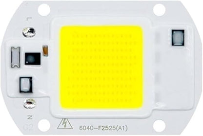 Pack of 1, DIY LED COB Chip Diode AC110V 10W/20W/30W/50W, Full Spectrum Grow Plant Light Smart IC No Need Driver Household Bulbs(Cold White,110V 50w)