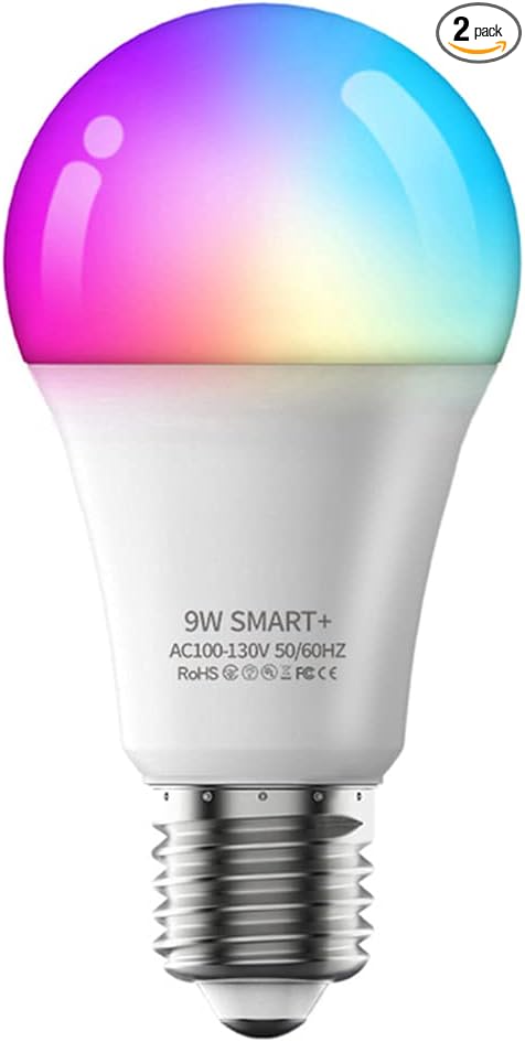 LGIDTECH RGBWW WiFi LED Light Bulb E26 AC100-130V,RGB Color Changing,Color Temperature Adjustable,Compatible with Alexa Google Home Siri Voice Control. Smartphone APP Control Directly (2)