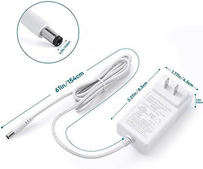 Litever Under Cabinet Lights Plug in. 6 Lights with Adapter Dimmer. 5000K