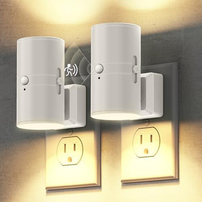 Briignite Motion Sensor Night Light, Motion Activated Plug in Night Lights