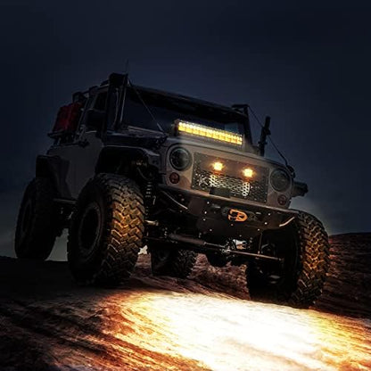 Nilight LED Light Bar 7D 22" 150W Spot Flood Combo Beam Amber White