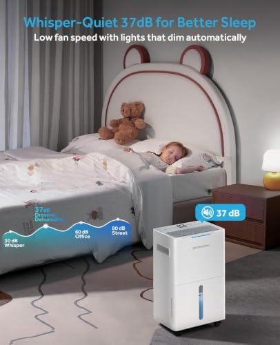 21 Pint Dehumidifier for Basement, Home & Bedroom, 1,500 Sq. Ft.