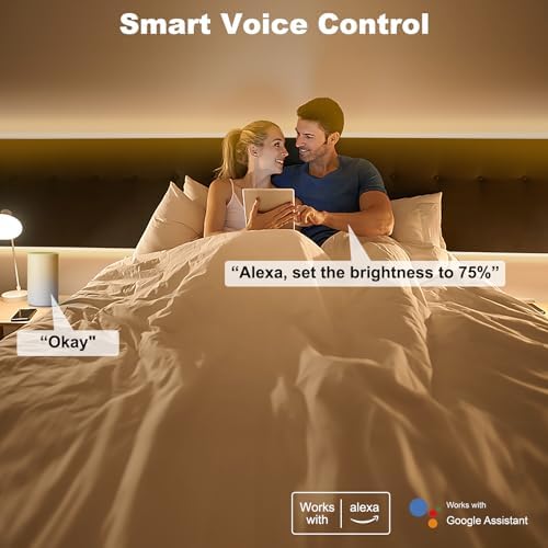 Tatazone WiFi Smart White COB Led Strip Light with Remote