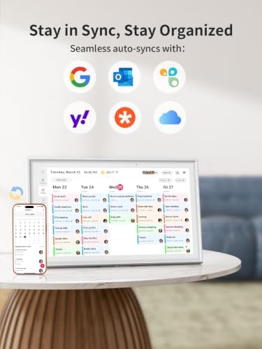 Airzeen 10.1" Digital Wall Calendar, No Subscription Smart Family Planner