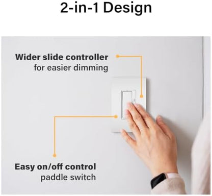 Legrand Radiant 0-10V LED Dimmer Light Switch, White, 1-Pack