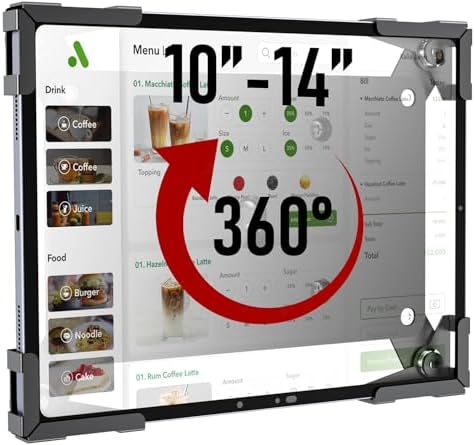 Tablet Wall Mount, Metal Enclosure iPad Holder for Retail POS & Smart Home