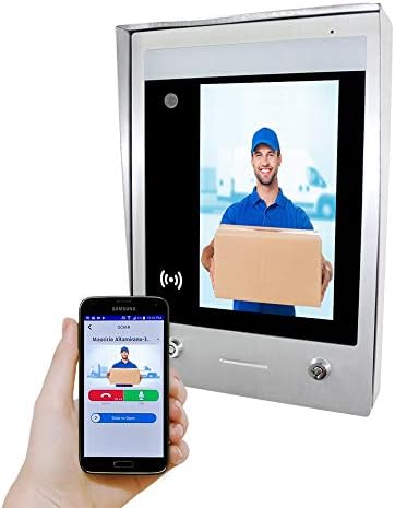 GBF SentryLink Smart Full IP Video Door Station/Smart Video Intercom System for 8-1000 Units Apartment (Surface Mounted)- 1080P HD Camera, Control Two Locks remotely, Built-in Card Reader