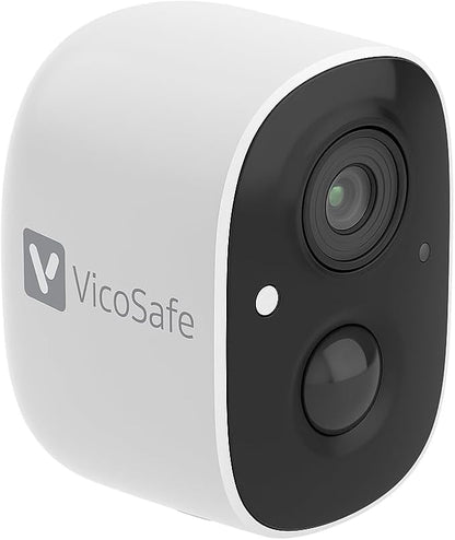 VicoHome CG6 Outdoor Security Camera Wireless, 2K Color Night Vision, AI Motion Detection, 2-Way Talk, Battery-Powered WiFi, IP65 Weatherproof, Spotlight Siren Alarm, Free Cloud/SD Storage