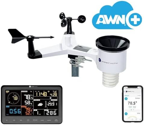 Ambient Weather WS-2902 Wi-Fi Smart Weather Station with AWN+ Included