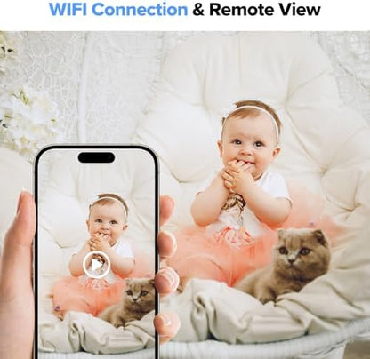 HiSpyCam Full HD 1080p WiFi Security Camera - Wireless Nanny Cam - Night Vision Indoor/Outdoor Use - Local/Cloud Storage