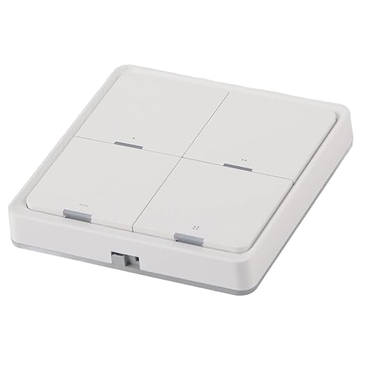 Fydun Wireless Scene, 4-Way Wall Panel with Mobile App Control, No Wiring Required, Home Automation Remote Controller Bedrooms, Kitchens & Bathrooms