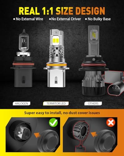 Termitor 2026 Latest 9004/HB1 Light Bulb, 50,000LM 10X Brighter Light Bulb