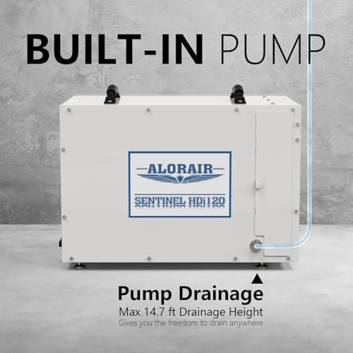 ALORAIR 235 Pints Crawlspace Dehumidifier with Pump, Sentinel HDi120