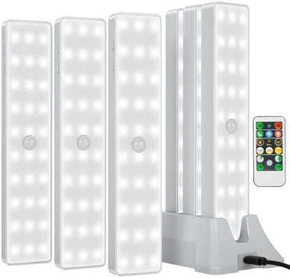 Racokky Under Cabinet Lighting with Remote, Motion Activated RV Step Light
