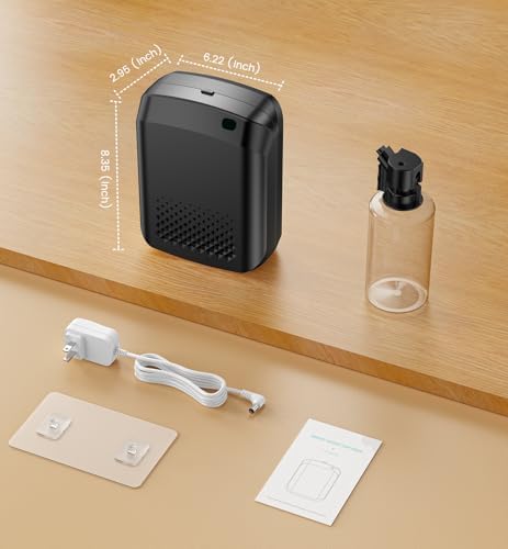 Waterless Essential Oil Diffuser 3000 Sq.Ft Coverage for Large Home Hotel Office, 400ml Cold Air Scent Machine for Aromathrapy, Bluetooth App Control, Quiet Aroma Diffuser Wall Amount Christmas Gift