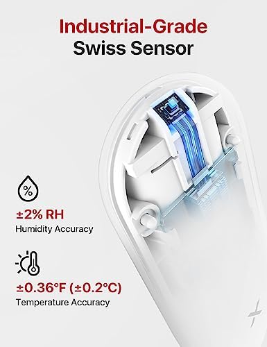X-Sense Indoor Wi-Fi Thermometer Hygrometer, 3 Sensors & Base Station