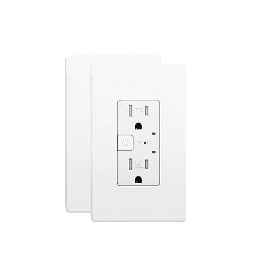 15A Matter Smart Outlet, Google Home, Alexa, SmartThings, 2.4G Only, 2 PK