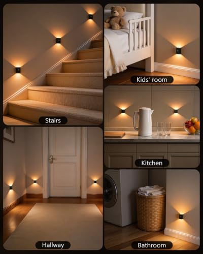 WILLED Rechargeable Motion Sensor Light Indoor, LED Night Lights 10 Pack