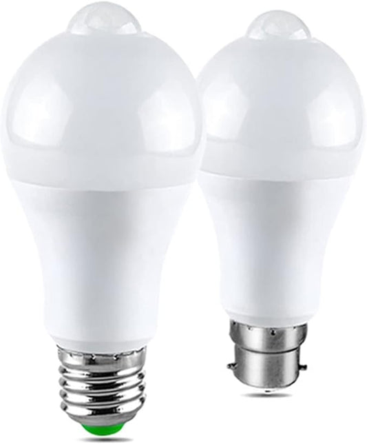 Wide Voltage Lights 5pcs AC85-265V B22 E27 LED Night Light Motion Activated ON/Off PIR Motion Sensor LED Lamp Light Smart Induction Bulb Stair Hallway Night Lamp Household Bulbs