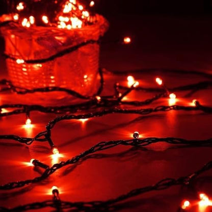 Connectable 88Ft 240LED Christmas String Lights Outdoor Indoor, Red