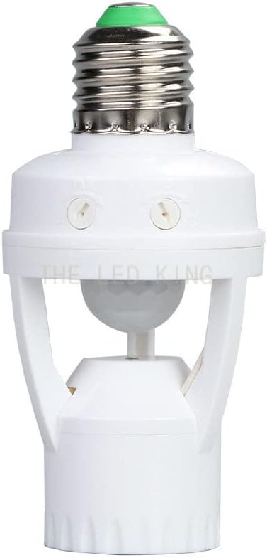 Smart 110V-240V 60W PIR Induction Infrared Motion Sensor E27 LED Lamp Base Holder With Light Control Switch Bulb Socket Adapter - (Color: Type A)