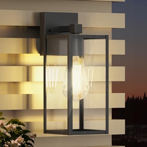 WIHTU 13in Outdoor Porch Light Wall Mount, Exterior Lighting Fixture