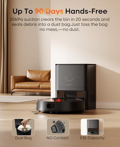 Robot Vacuum and Mop 7000Pa LiDAR Self-Empty Station