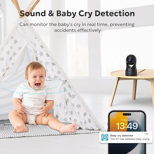 owltron Indoor Security Camera, 360 Pan/Tilt Home Cameras with Motion Detection, Pet Cam with Phone App, 2K WiFi Baby Monitor with Night Vision & Two Way Audio, 4 Pack