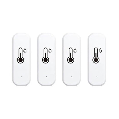 Zigbee Temperature and Humidity Sensor, 4 Pack, Smart Home Compatible, Zigbee 3.0, Multi-Room Group Control