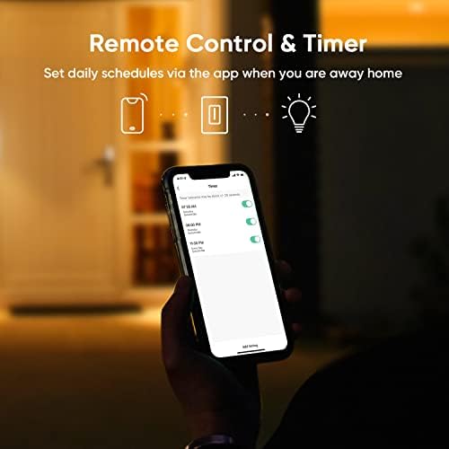TREATLIFE 3 Way Smart Dimmer Switch 1 Pack, Master 3 Way Dimmable Light Switch, 2.4GHz Smart Switch Compatible with Alexa and Google Home, Neutral Wire Needed, No Hub Required, Remote Control