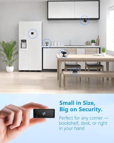Mini Spy Camera, WiFi/AP Hotspot/Offline Modes, 4K No WiFi Security Camera